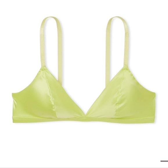 2pc- Tease Smooth Unlined Bralette & Tease Lace Trim High-Leg Scoop Thong Panty - Picture 5 of 9